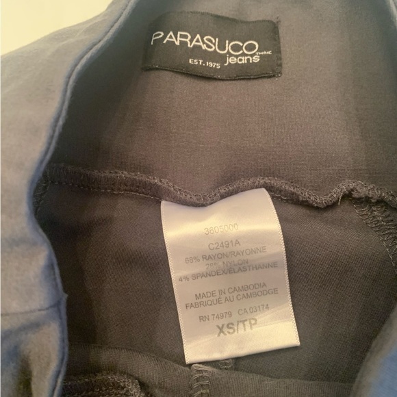 Parasuco Jeans leggings womanβs size xs  dark grey - Picture 7 of 11